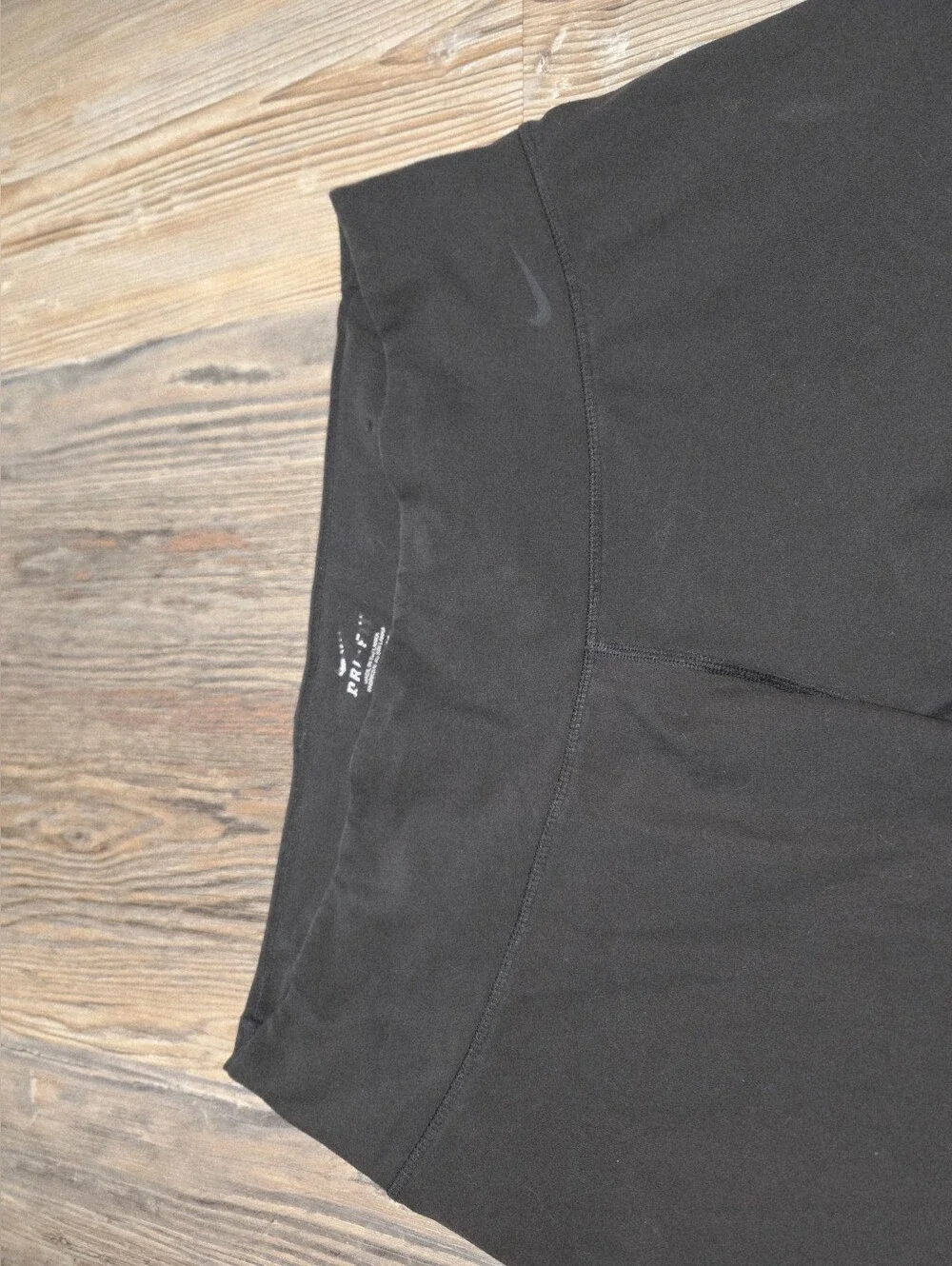 Nike. Black Wide-Leg Crop Yoga Pants - Picture 3 of 9